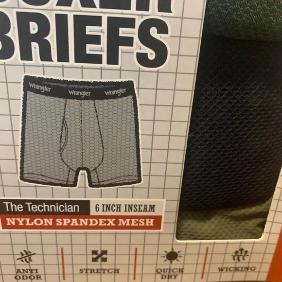Wrangler 2packs of 3 total of 6 Mesh Boxer Briefs Premium Comfort size Small - Picture 5 of 7